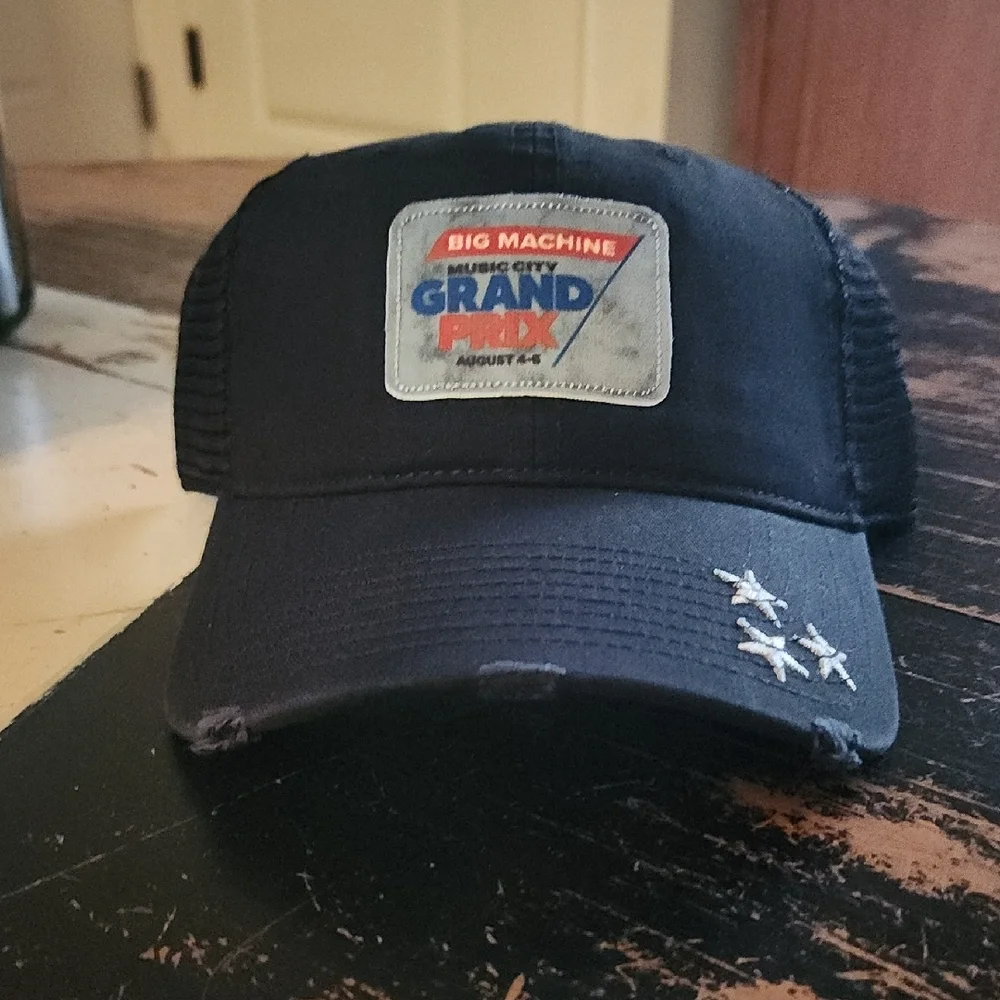 Big Machine Music CITY Grand Prix Snapback Hat Distressed NWT